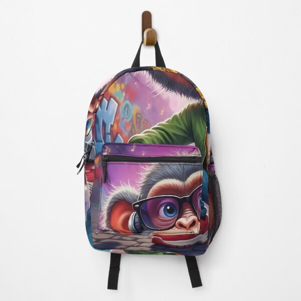 Item preview, Cool Hip Hop Monkey with Headphones and Graffiti Street Art designed and sold by Pixel Pout.