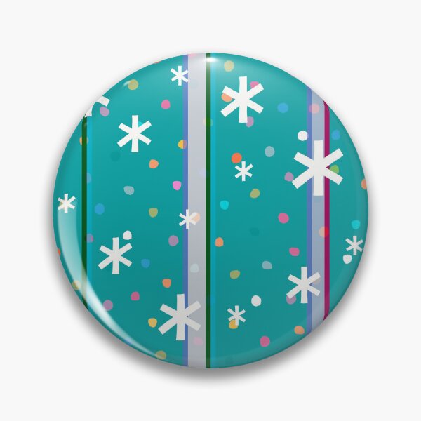 Aperçu de l'œuvre Motif flocon de neige rétro turquoise créée et vendue par Navitaloves.