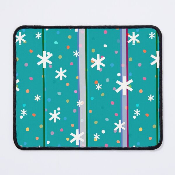 Item preview, Turquoise  Retro Snowflake Pattern designed and sold by Navitaloves.