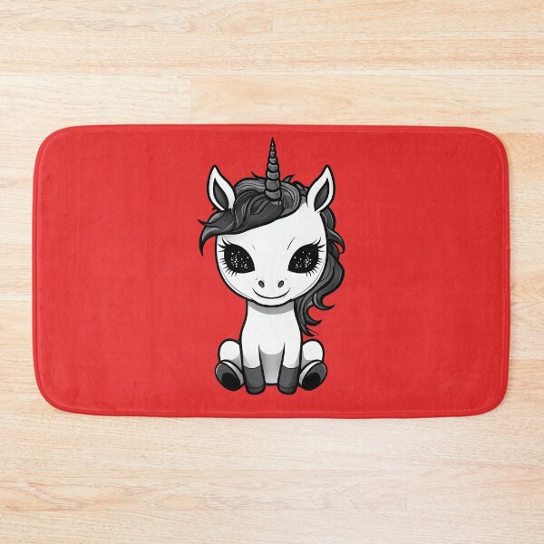 Item preview, Monochromatic Goth Unicorn  designed and sold by StarDustMinis.