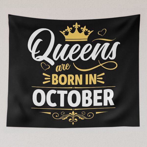 Item preview, Queens Are Born in October designed and sold by Lineer22.