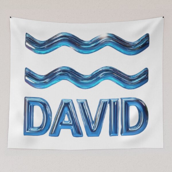 Item preview, Aquarius David Zodiac Symbol designed and sold by AlexLineArt.