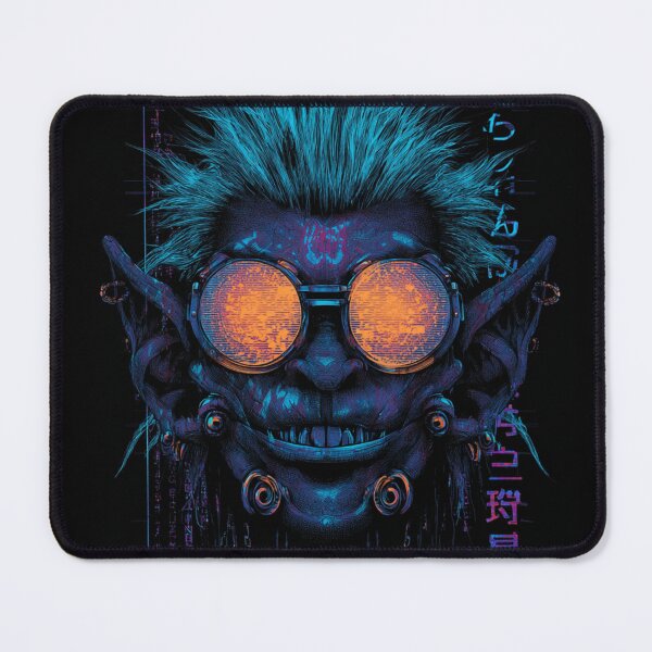 Item preview, DMT Cyberpunk Demon – Neon Psychedelic Art designed and sold by DarkSpaceVibes.