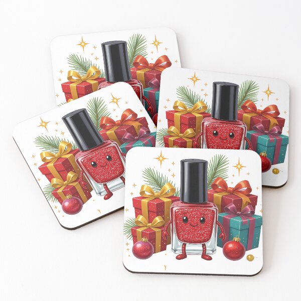 Item preview, Christmas Nail Polish Cartoon  designed and sold by Printable-Cutie.