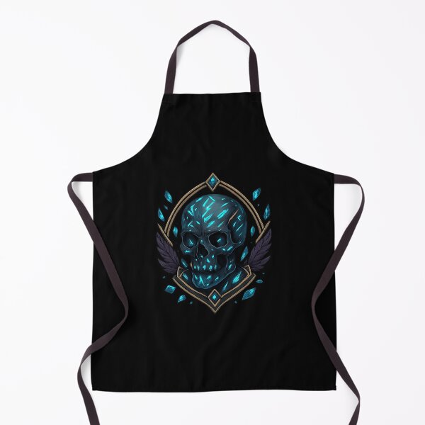 Item preview, Crystal blue skull with wings and gems designed and sold by LaNadaYFundante.