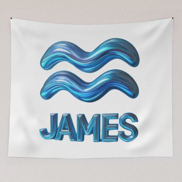 Item preview, Aquarius James Zodiac Symbol designed and sold by AlexLineArt.