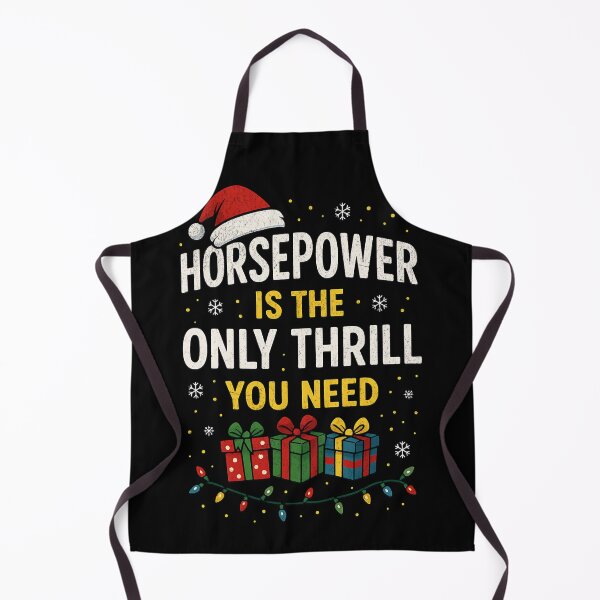 Item preview, Horsepower Is The Only Thrill You Need Christmas Funny Racing Holiday designed and sold by CarantinedChaos.