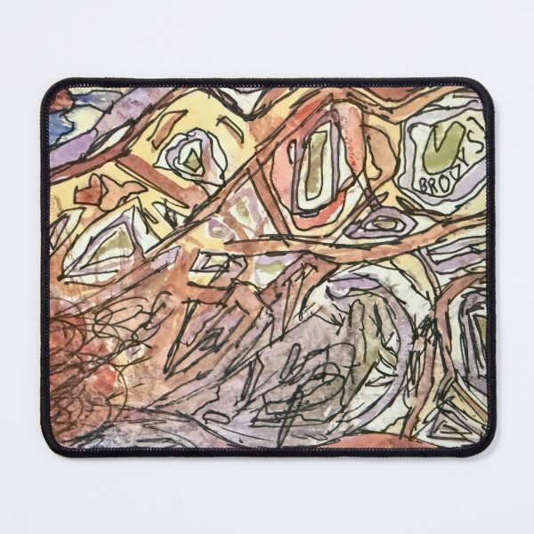 Item preview, “Organic Map of Memory – Abstract Expression in Earth Tones” designed and sold by Brody Schenk Art.