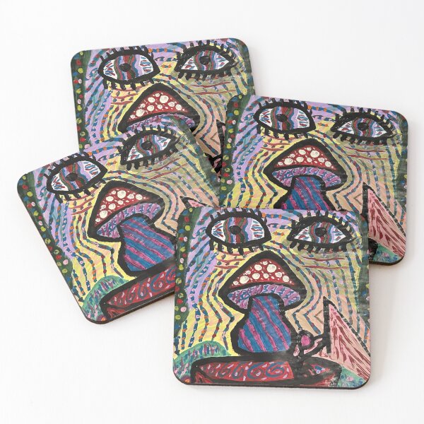 Item preview, “Fungi Fishing – Surreal Vision in Vivid Color” designed and sold by Brody Schenk Art.