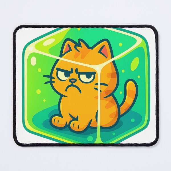 Item preview, Frozen Cat in Ice Cube – Funny Cartoon Cold Cat designed and sold by MeowLaugh.