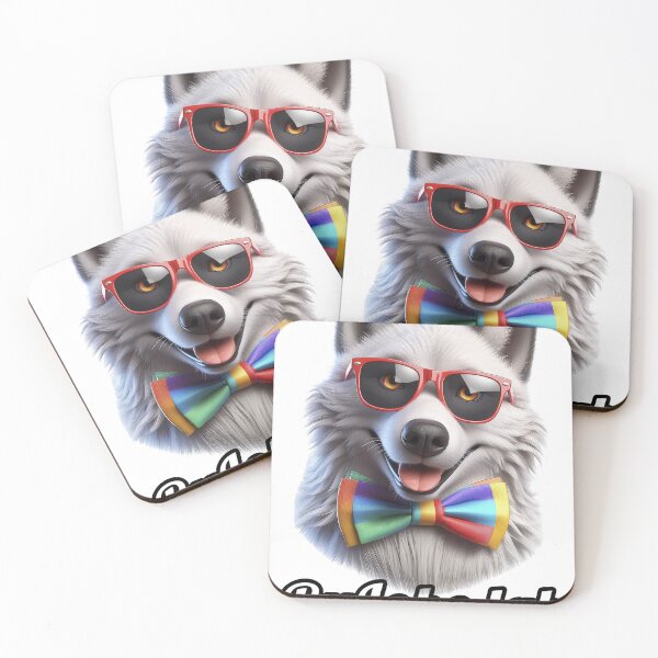 Item preview, Rainbow Wolf – Colorful Pride Art ByLobolab designed and sold by bylobolab.