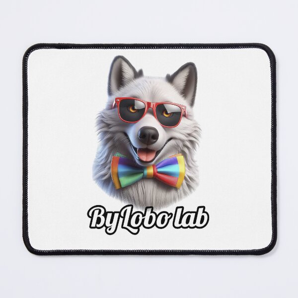 Item preview, Rainbow Wolf – Colorful Pride Art ByLobolab designed and sold by bylobolab.