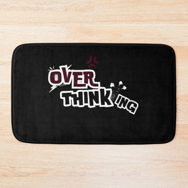 Item preview, Overthinking – Minimal Mental Health Quote designed and sold by CielaNoir.