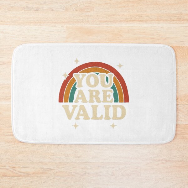 Item preview, You Are Valid – Retro Rainbow Positive Affirmation Design designed and sold by Akondi Serge.
