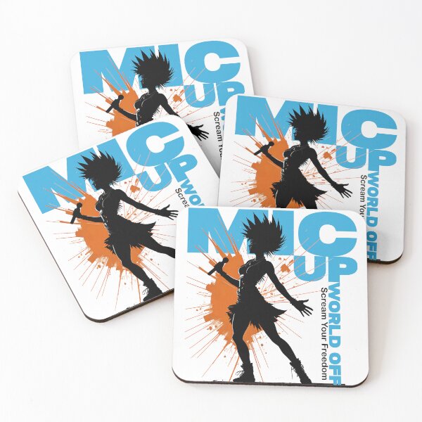 Item preview, MIC up - World off - Scream Your Freedom designed and sold by Concept-Hub.