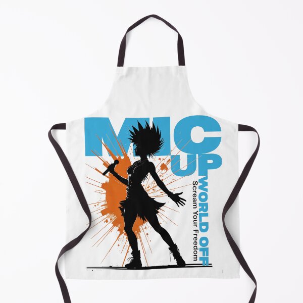 Item preview, MIC up - World off - Scream Your Freedom designed and sold by Concept-Hub.
