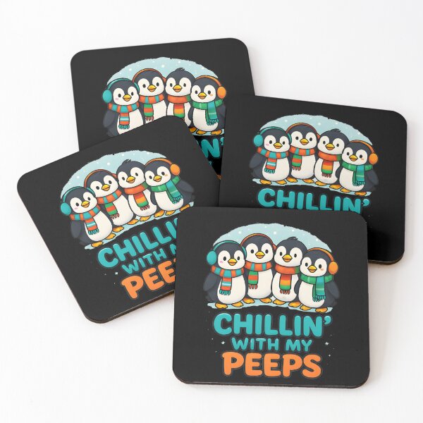 Item preview, Chillin' With My Peeps Funny Penguin Cute Christmas Kids Design designed and sold by Dantin.