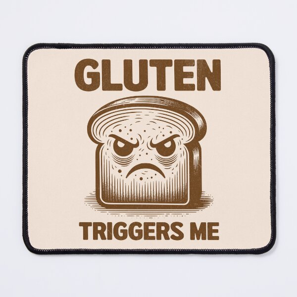 Item preview, Gluten Triggers Me Gluten Intolerant Bread Food Allergy Humor designed and sold by KLArtzStore.