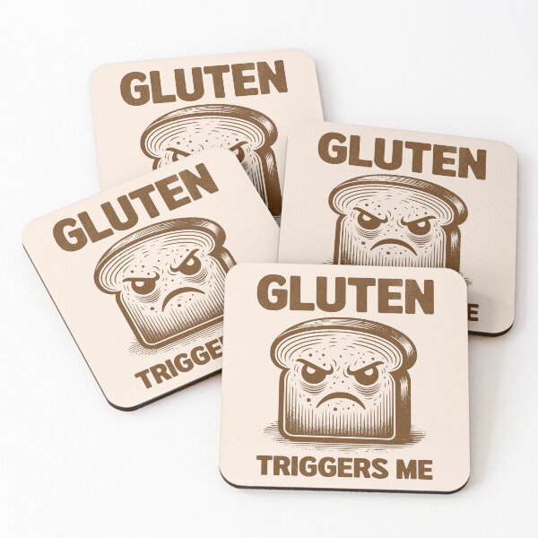 Item preview, Gluten Triggers Me Gluten Intolerant Bread Food Allergy Humor designed and sold by KLArtzStore.