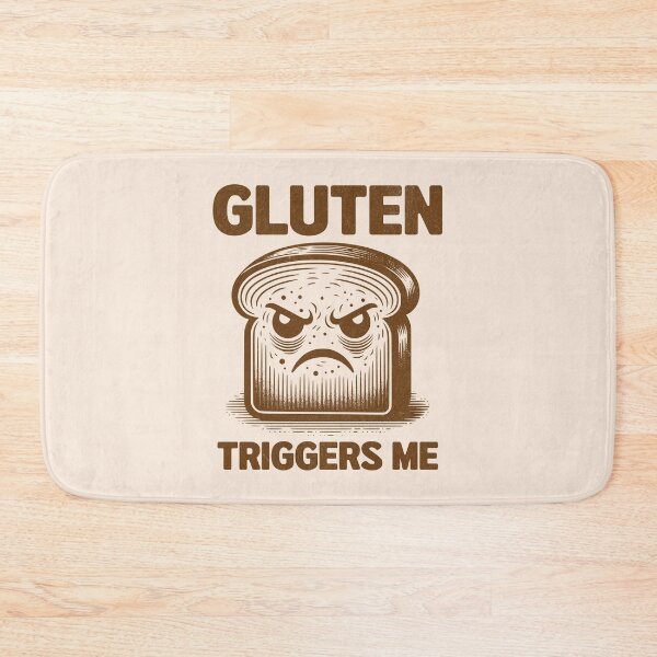 Item preview, Gluten Triggers Me Gluten Intolerant Bread Food Allergy Humor designed and sold by KLArtzStore.