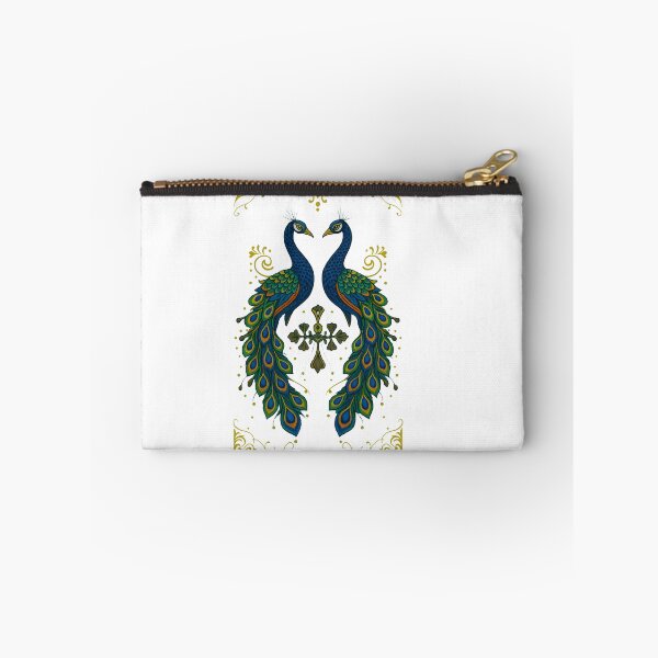 Item preview, Elegant Assam Peacock Design – Traditional Art Print with Two Majestic Peacocks designed and sold by Haus Of K.