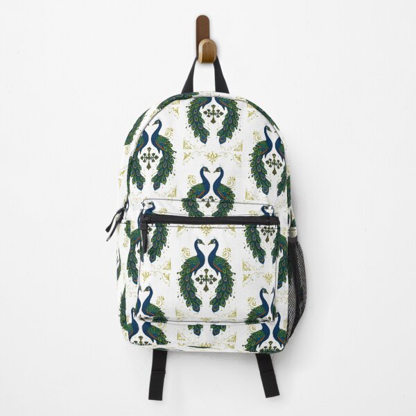Item preview, Elegant Assam Peacock Design – Traditional Art Print with Two Majestic Peacocks designed and sold by Haus Of K.