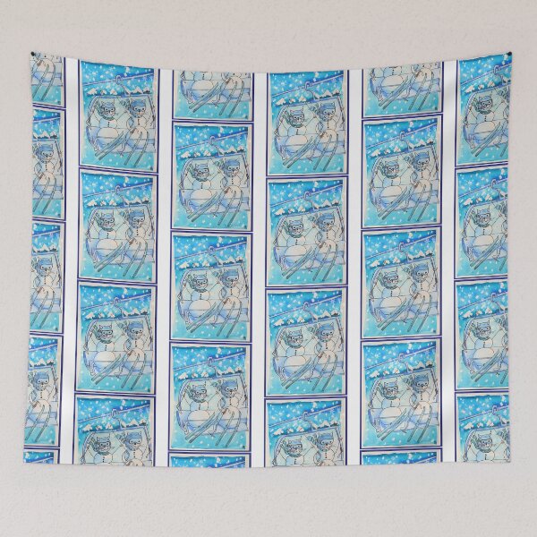 Item preview, Christmas Ski Cats designed and sold by raylie-mcalpin.