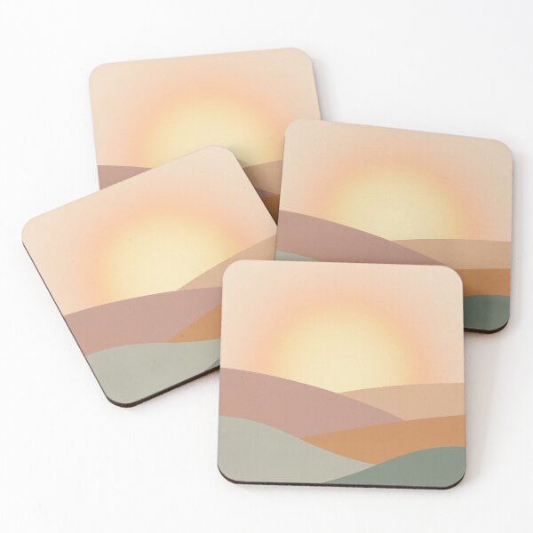 Item preview, Lifestyle Hub: Abstract Sunrise Over Hills designed and sold by M&M Lifestyle Hub.