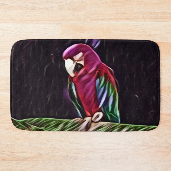 Item preview, Red Macaw Parrot on a Perch in Expressive Blend designed and sold by Fearless-Fox.