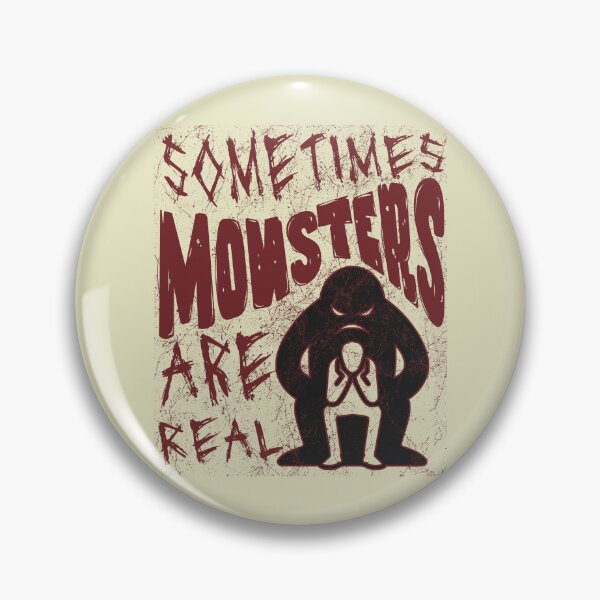 Item preview, Sometimes Monsters Are Real – Grunge Awareness Shirt on Addiction, Abuse & Life Struggles designed and sold by ArtRoyal13.