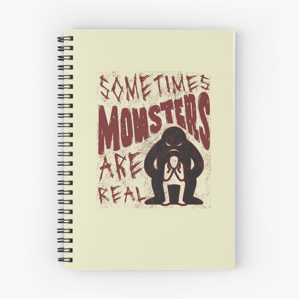 Item preview, Sometimes Monsters Are Real – Grunge Awareness Shirt on Addiction, Abuse & Life Struggles designed and sold by ArtRoyal13.