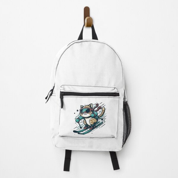 Item preview, Skiing Funny Cat designed and sold by raylie-mcalpin.