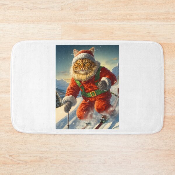 Item preview, Cool Adventurous Cat Skiing In The Mountains. designed and sold by raylie-mcalpin.