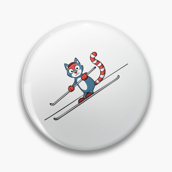 Item preview, Playful Cat Using Candy Canes As Skis designed and sold by raylie-mcalpin.