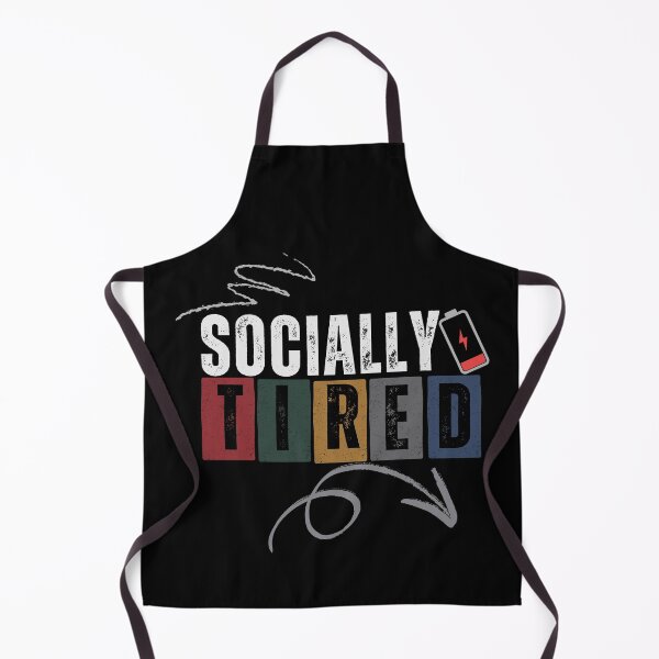 Item preview, Socially Tired – Introvert Aesthetic Quote designed and sold by CielaNoir.
