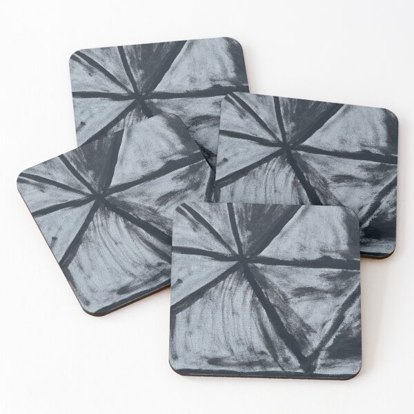 Item preview, "Fractured Light" – Black and White Abstract Geometric Painting designed and sold by Brody Schenk Art.