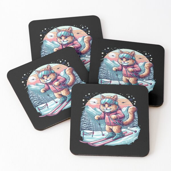 Item preview, Winter Sports Kitty Skiing Cat Adventure designed and sold by raylie-mcalpin.