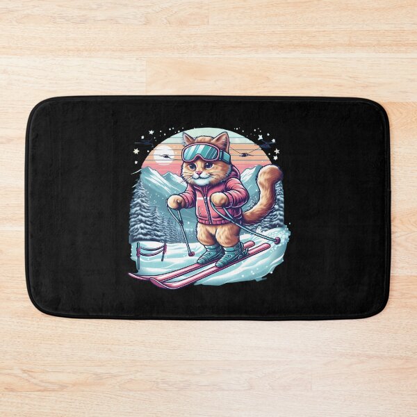 Item preview, Winter Sports Kitty Skiing Cat Adventure designed and sold by raylie-mcalpin.