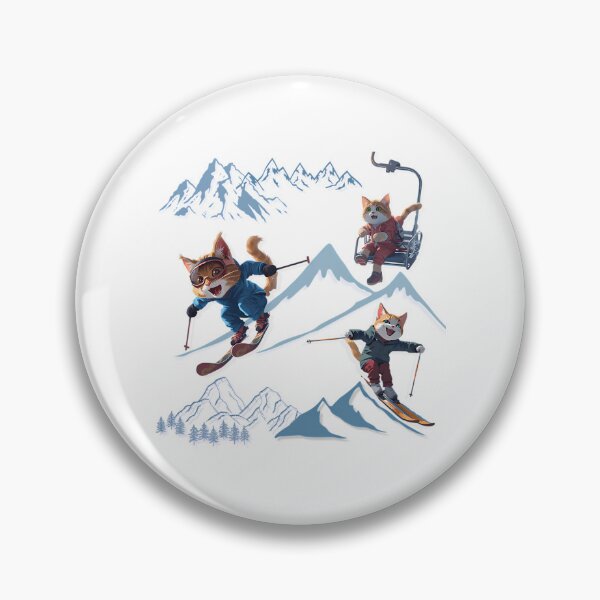 Item preview, Happy Cats On Ski Adventure designed and sold by raylie-mcalpin.