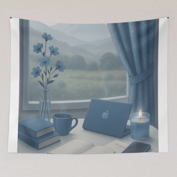 Item preview, Blue Window View designed and sold by EMORA NOVAIRE.