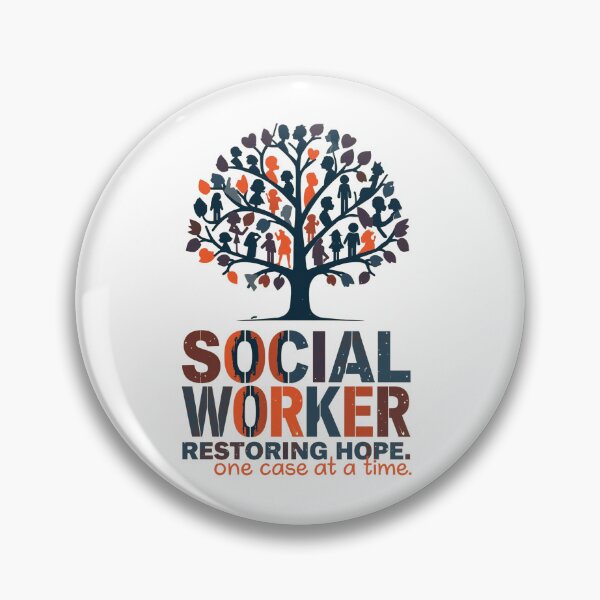 Item preview, SOCIAL WORKER RESTORING HOPE designed and sold by HaarlemPinupParadise.
