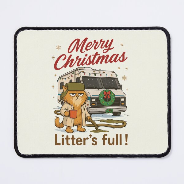 Item preview, Merry Christmas Litter’s Full - Funny Cat Christmas Griswold Holiday designed and sold by NicowrmSArt.