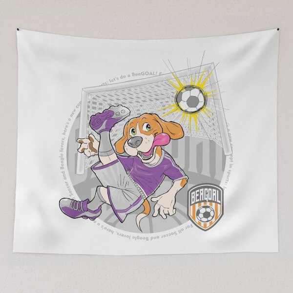 Item preview, Soccer Beagle Dog Player designed and sold by DesignLacco.