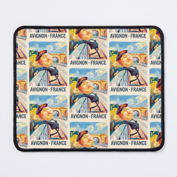 Item preview, Avignon, France Travel Poster | Beret Character on Bridge | LeQuirks designed and sold by LeQuirks.