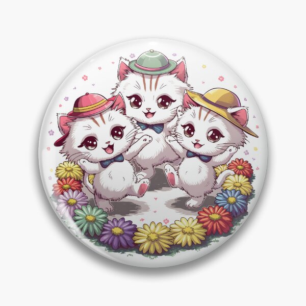 Item preview, 3 kawaii cats designed and sold by Moonody Designs.