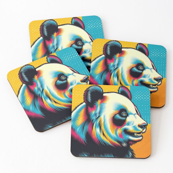 Item preview, colorful panda designed and sold by Dogandesighn.