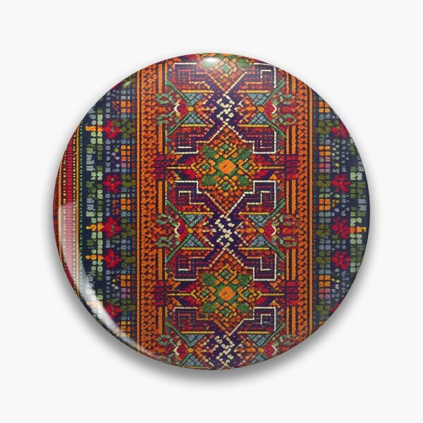 Item preview, Traditional Palestinian Jordainian Pattern | Embroidery Art designed and sold by BrainCurves.