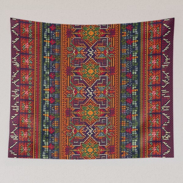 Item preview, Traditional Palestinian Jordainian Pattern | Embroidery Art designed and sold by BrainCurves.