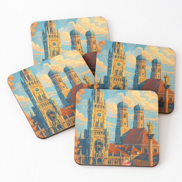 Item preview, Greetings from MUNICH - GERMANY - Retro Autumn Dreams designed and sold by Earth Celebration Designs.
