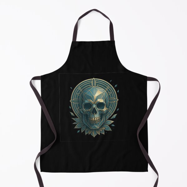 Item preview, Geometric Art Deco Skull designed and sold by LaNadaYFundante.